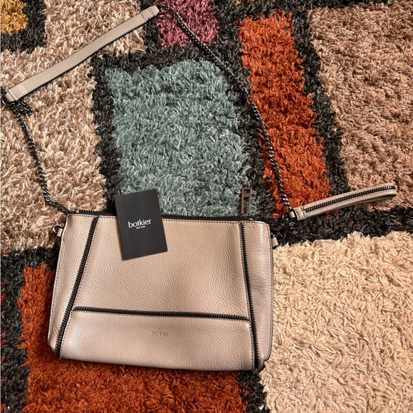 Botkier Taupe Leather Crossbody Bag - Picture 1 of 4